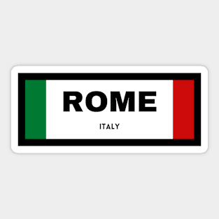 Rome City in Italian Flag Sticker